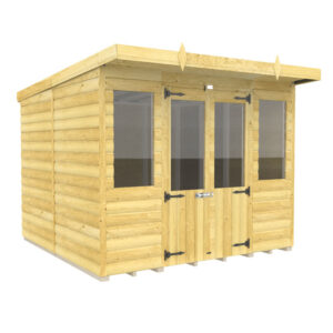 8ft x 8ft Pent Summer House Loglap