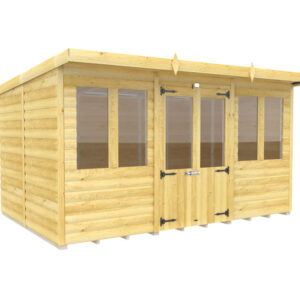 12ft x 8ft Pent Summer House Loglap