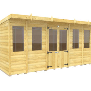 14ft x 8ft Pent Summer House Loglap