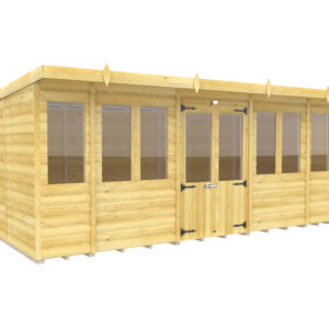 16ft x 8ft Pent Summer House Loglap