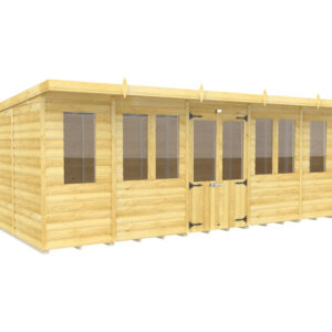 18ft x 8ft Pent Summer House Loglap