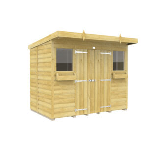 8ft x 5ft Pent Summer Shed Loglap