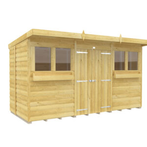 12ft x 5ft Pent Summer Shed Loglap
