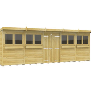 20ft x 6ft Pent Summer Shed Loglap