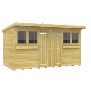 12ft x 7ft Pent Summer Shed Loglap
