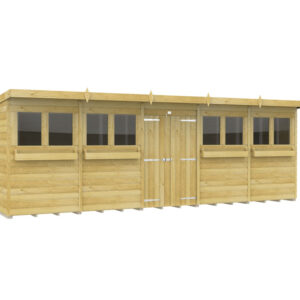 20ft x 7ft Pent Summer Shed Loglap