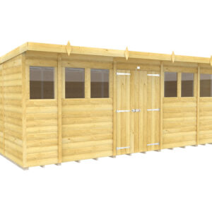 16ft x 8ft Pent Summer Shed Loglap
