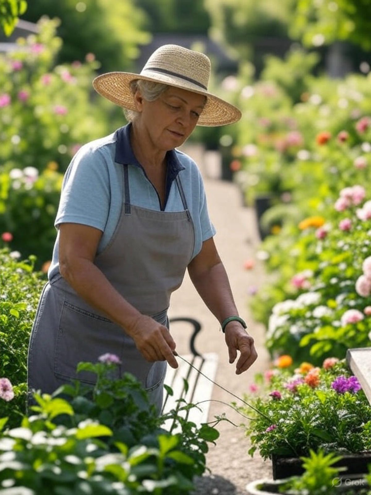 DIY workshop shed with tools, workbench, and shelves set up inside a wooden garden shed