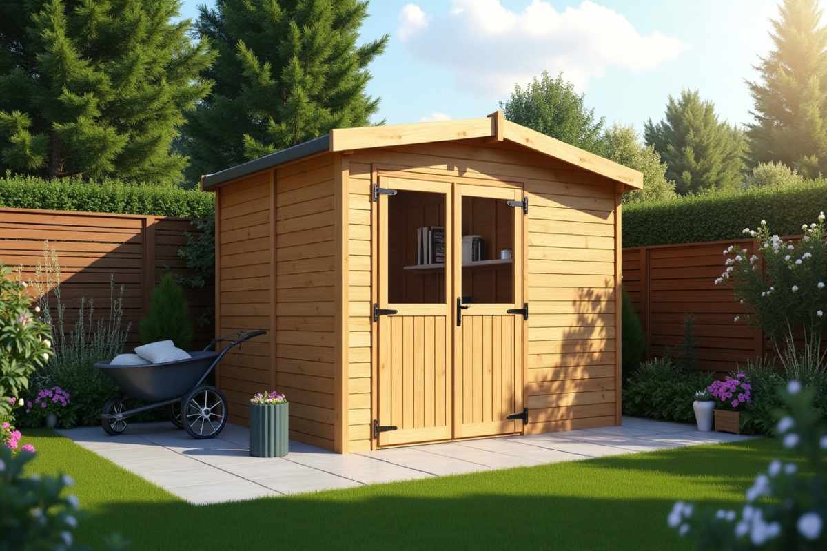 Sturdy heavy duty pent shed with weatherproof timber build